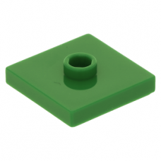 LEGO lapos elem 1 bütyökkel középen 2×2, zöld (87580)